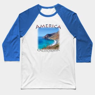 America - California - Big Sur Baseball T-Shirt